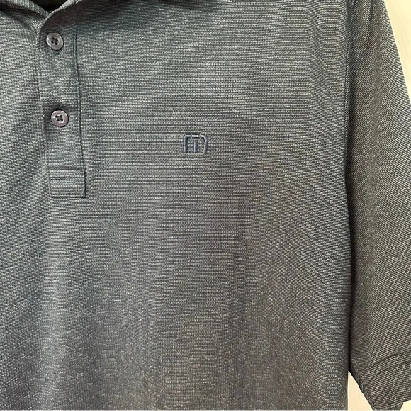 Travis Mathew Men's Short Sleeve Heather Navy Golf Polo Size XL GUC - Picture 4 of 10